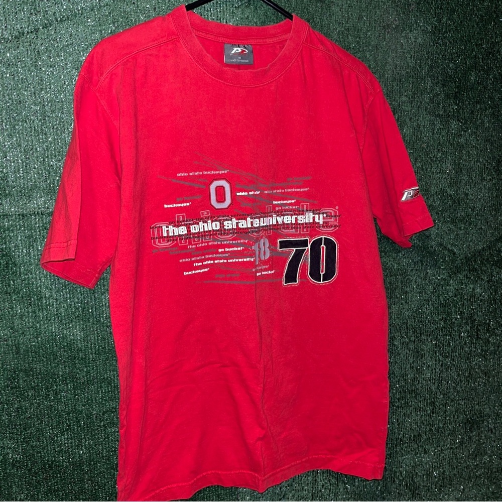 vintage Y2K Ohio State Buckeyes Football T-Shirt M NCAA College Columbus OH